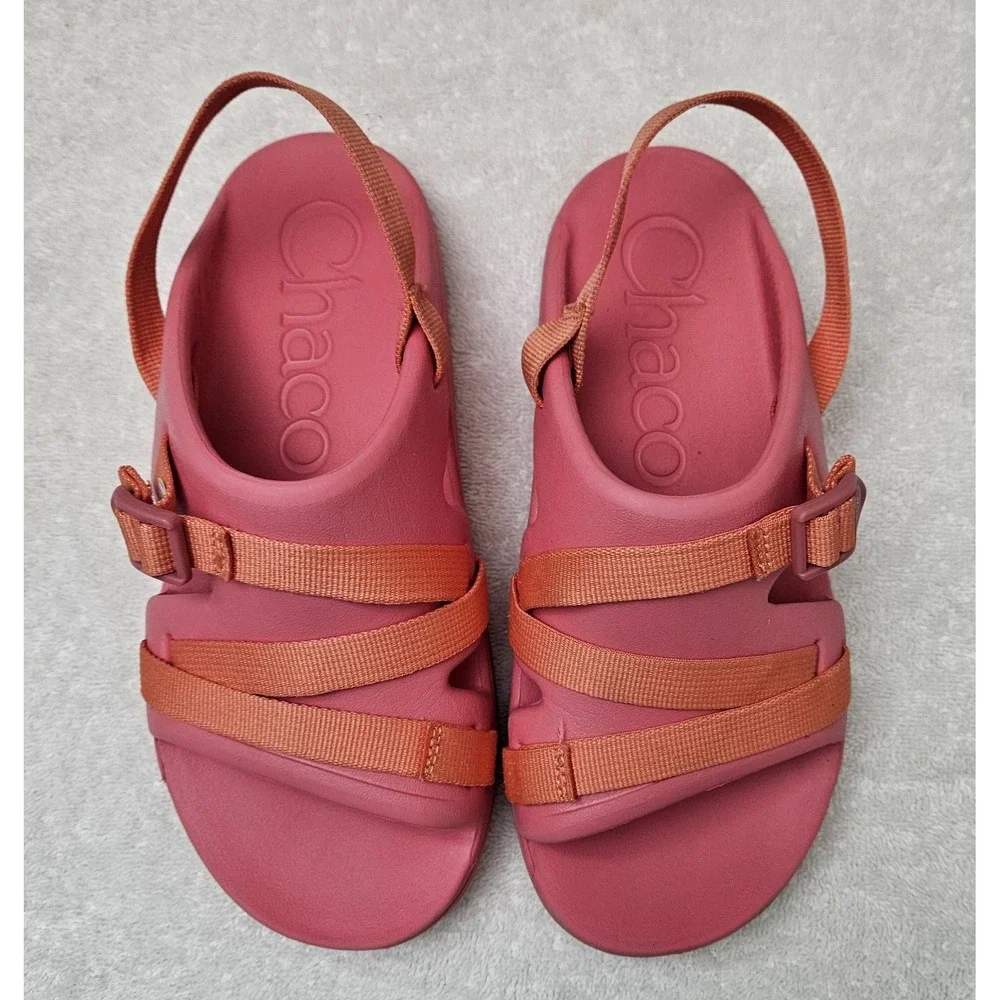Chaco Chillos Sport Pink‎ Big Kids Girl's Sandals Size 6 Ankle Strap